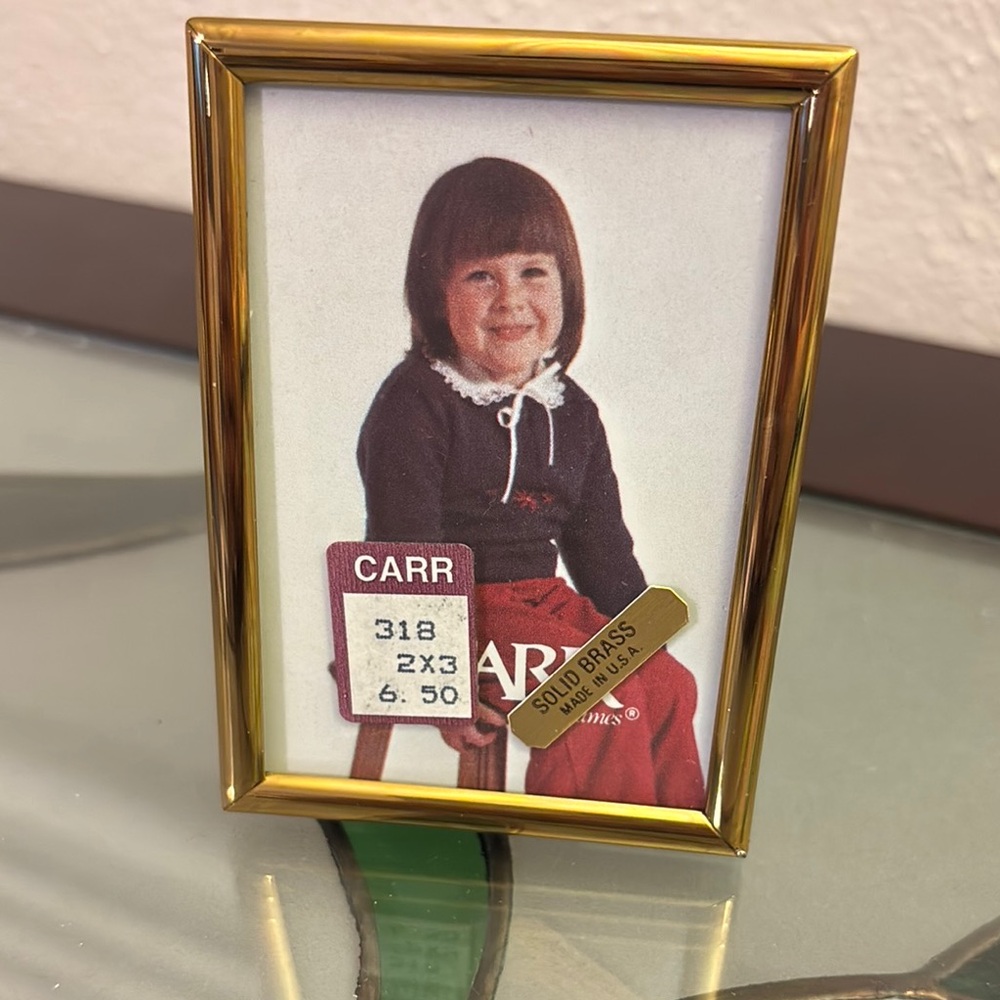 CARR Solid Brass Photo Frame